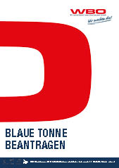 Papiermülltonne blaue Tonne beantragen für Oberhausen